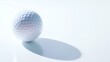 © Ming - A pristine white golf ball with detailed dimple pattern, symbolizing precision and perfection in sport.