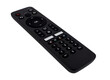 © Prawit Samphonkrung - Close up, black remote control for TV (television), isolated on transparent background.
