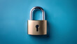 © Damon - Secure And Stylish Lock On A Calm Blue Background For Conceptual Protection And Safety Themes