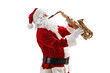 © Ljupco Smokovski - Santa Claus standing and playing sax