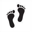 © Sonda - Two footprint, foot print flat icon for apps and websites