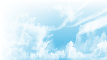 Wall Mural - Clouds that look beautiful.