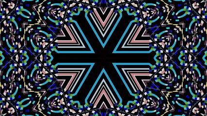Wall Mural - abstract lines colorful light shining round shape in center, Abstract background moving stripes and flashing with shining light
