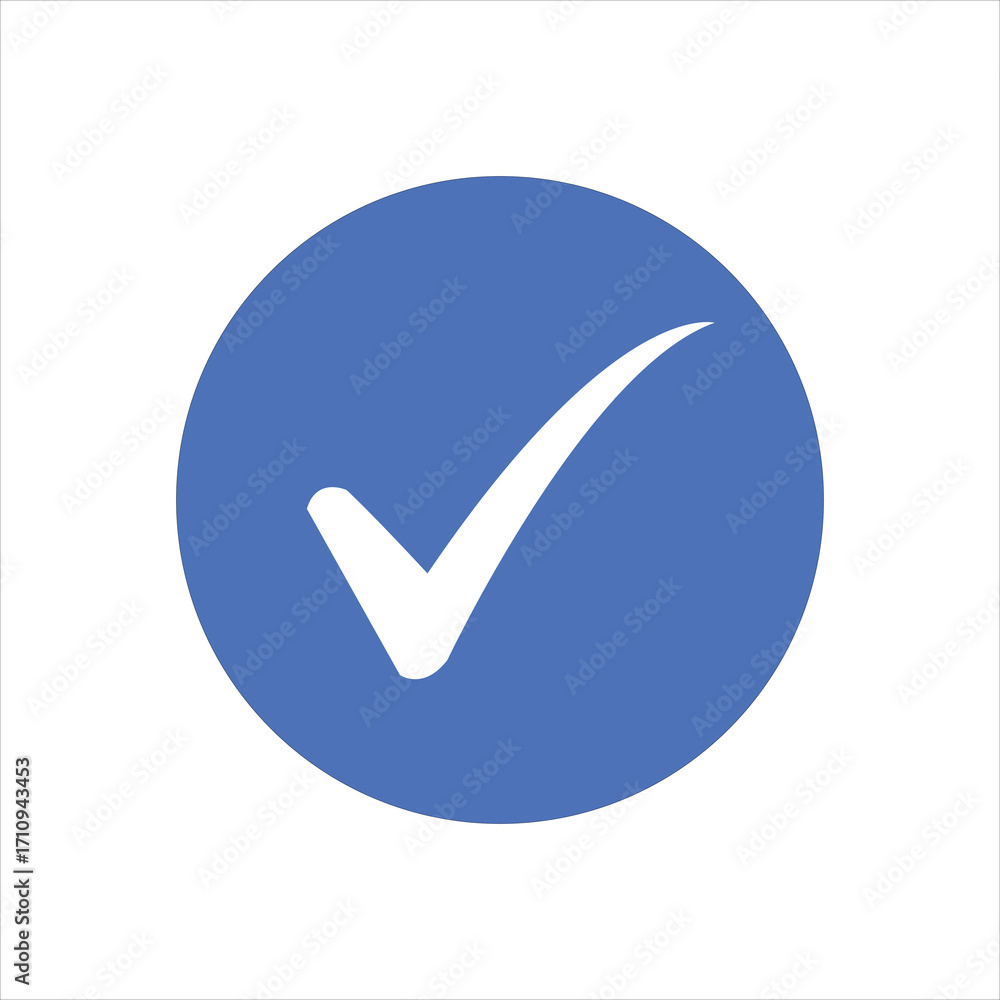 Simple red check mark icon for approval and completion tasks Stock ...