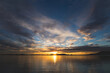 © Jonathan - yellow and blue sunset over the sea in pacific northwest
