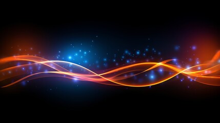 Wall Mural - vibrant, dynamic wave with a mix of blue and red colors. the blue streaks are in the middle of the r