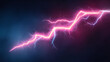 © Suwandi - Vibrant lightning bolt striking through a dark stormy sky, illuminating the atmosphere dramatically