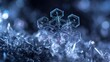 © fandy - Detailed snowflake crystal closeup