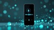 © CuteBee - Audio recording app on smartphone for podcasting and voice notes with digital sound wave display