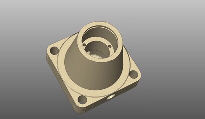 CAD, three dimensional modeling, mechanical part in 3D, prediction accuracy of finite element, technical sketch