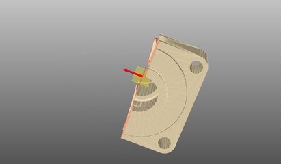 CAD, three dimensional modeling, mechanical part in 3D, prediction accuracy of finite element, technical sketch