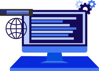 computer coding illustration