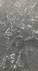 Silver Glittering Texture, Metallic Mesh Background with Blurred Effects