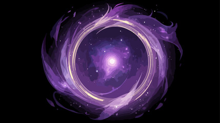 Wall Mural - Purple abstract space design