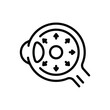 © WEBTECHOPS - Black line icon for glaucoma screening