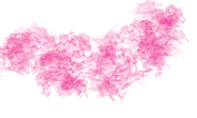 Wall Mural - A bright pink irregular shape with jagged edges on a black background abstract illustration