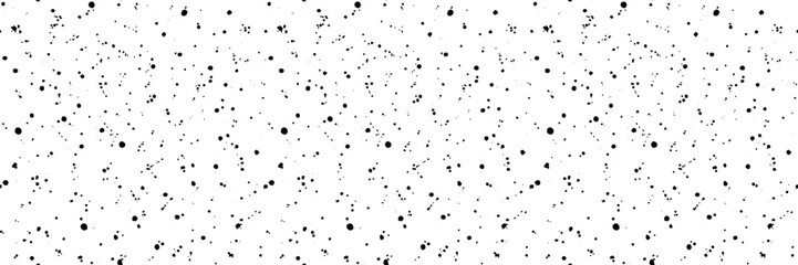 Wall Mural - Paint splatter sprinkle vector seamless pattern. Black splashed ink spray backdrop. Monochromatic sprinkled watercolor dribble drizzle texture. Dirty gritty sprinkles spatter on transparent background