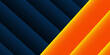 © DANDI - Abstract good geometric dark blue and orange square theme overlap background simple art