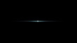 © Tajul Islam - A thin, horizontal light beam glows with a soft blue aura in the deep black space.