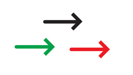 Three colorful arrows point rightward in black background suggesting direction and choice.