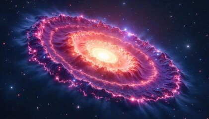 Wall Mural - Stunning telescopic image of a spiral galaxy, swirling arms of gas and dust, vibrant colors, cosmic wonder, deep space exploration , supernova, redshift, dust