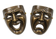 © Johnson - Isolated theatrical masks represent comedy and tragedy representing a wide range of emotions