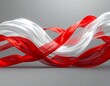 © Lidah - Abstract red and white flowing fabric
