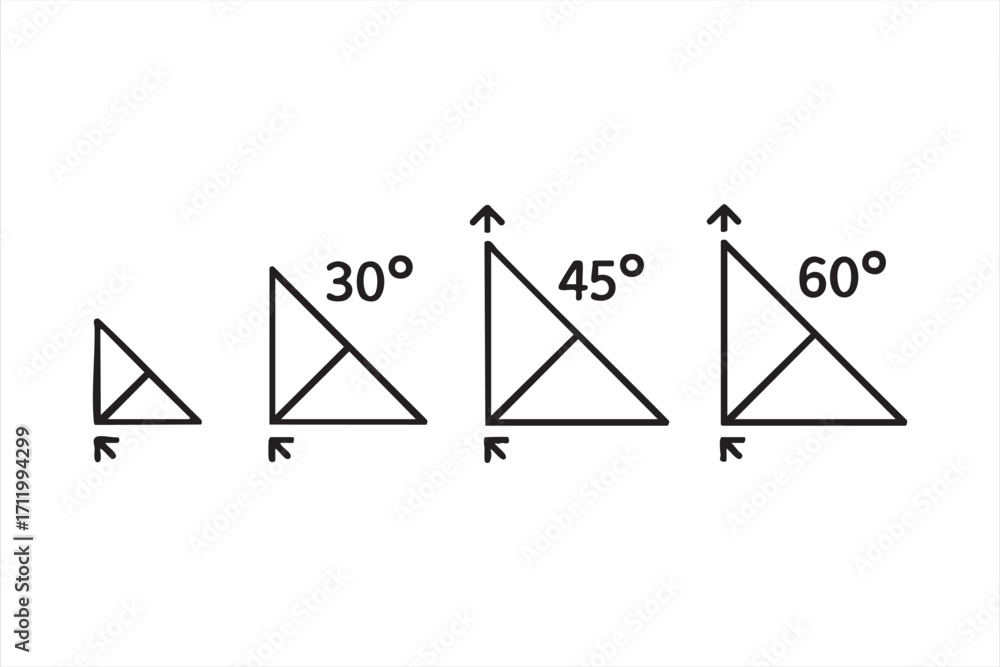 Triogemtry Geometry Educational vector pack of geometry and trigonometry diagrams for study ...