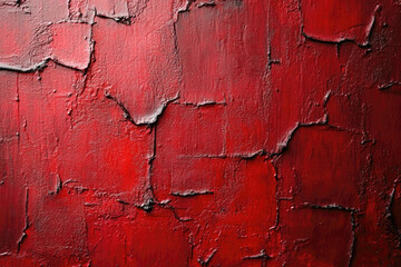 Wall Mural - Minimalist Crimson Surface with Elegant Textural Details