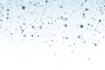 Canvas Print - snowflakes border backgrounds white celebration.