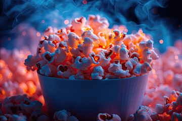 Canvas Print - Cinematic Lighting Captures Sundance Film Festival Night Scene