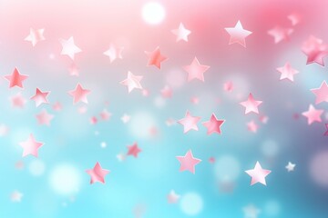 Wall Mural - 3d stars gradient background backgrounds abstract blue.