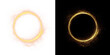 © ellyson - Glowing light round. Transparent PNG. PNG circle line creating a circular frame and round portal.