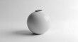 © Dimas - Elegant White Ceramic Vase.