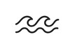 © Sonia - Water wave symbol linear icon vector illustration with transparent background set, ocean waves, sea water motion, marine design element, simple line art symbol