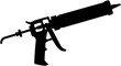 © hacero - Caulking gun applicator construction tool silhouette vector illustration