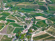 Aerial Drone View of Saint-Émilion Village and Bordeaux Vineyards