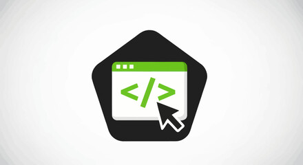 Modern Flat Icon for Web Design and Programming.