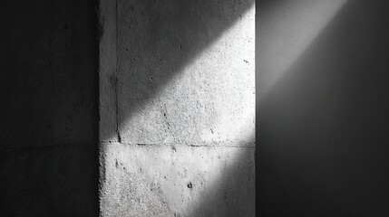 column. Minimalist architectural detail of a concrete column with soft light, highlighting abstract geometric beauty. real-estate listings.