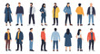 © Reginald - Diverse group of people wearing stylish winter clothing.