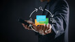 © IDOL'foto - Feedback loop strategy for business process improvement showing a man using digital communication to optimize workflow and decision making with PDCA and OODA cycles for continuous growth