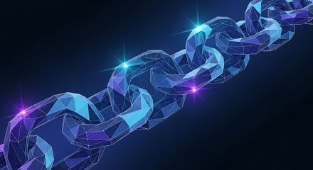 Abstract Digital Chain.