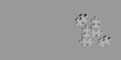 © dikadi16 - White puzzle pieces on grey background, top view. Space for text