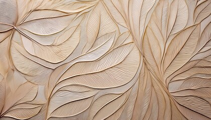 a textured surface with delicate leaf imprints and fine lines evoking a natural theme ideal for artistic projects crafts and eco related content in neutral tones