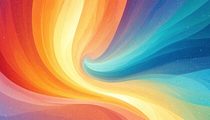 Wall Mural - Vibrant abstract background with a colorful swirling rainbow vortex spectrum of light color, and energy