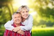 © BillionPhotos.com - Happy active old couple have fun outdoors.