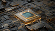 © Tahsin - Detailed view of a central processing unit with intricate circuit patterns