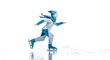 © nov's - Abstract Ice Skater Winter Sport Illustration.
