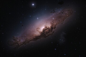 Wall Mural - Ionized gas clouds formed from star collapse in deep space