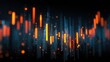 © Johannes - dynamic financial chart with glowing candlestick bars showing market trends and data visualization